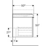 Тумба под раковину GEBERIT CITTERIO 500.563.JJ.1 120 см