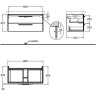Тумба под раковину GEBERIT IT! 819101000 90 см
